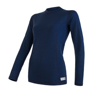 Термофутболка жіноча Sensor Merino DF LS deepblue 19200033, SW11M-deep-blue-S