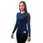 Термофутболка жіноча Sensor Merino DF LS deepblue 19200033, SW11M-deep-blue-S