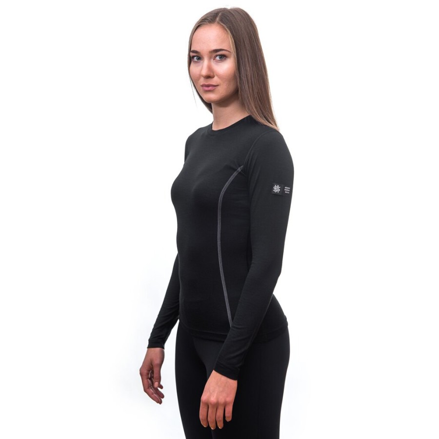 Термофутболка жіноча Sensor Merino Active LS black 11109024, SW11MA-black-L