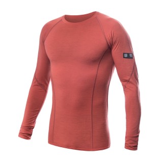 Термофутболка чоловіча Sensor Merino Active LS terracotta 23200037, SM11MA-terracotta-S