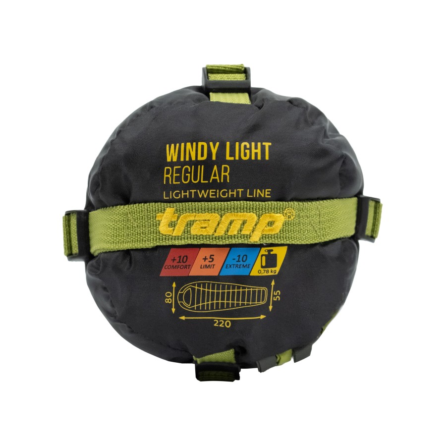 Спальний мішок Tramp Windy Light кокон правий olive 220/80-55 UTRS-055
