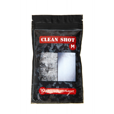 Серветки "Clean shot" М "Сольвент", 10шт