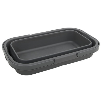 Кошик складаний Bo-Camp Foldable Box With table Top 17L Grey (6303695)