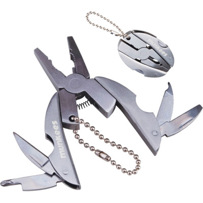 Munkees 2568 брелок-мультиінструмент SS Multi Tool Ellipse steel