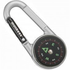 Munkees 3135 брелок-компас Thermometer silver