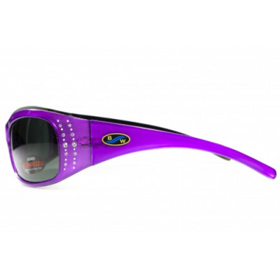 Окуляри поляризаційні BluWater Biscayene Purple Polarized (gray) чорні