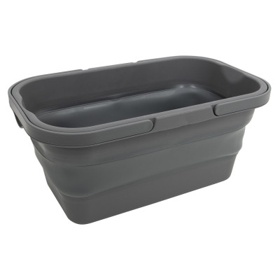 Кошик складаний Bo-Camp Foldable Box With table Top 17L Grey (6303695)