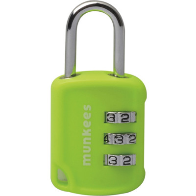 Munkees 3605 брелок-замок Combi Lock 2 lime