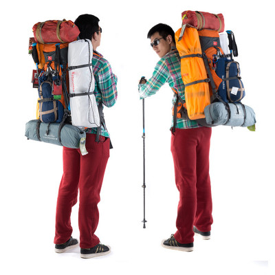 Рюкзак туристичний Naturehike Discovery NH70B070-B, 70 л + 5 л, блакитний