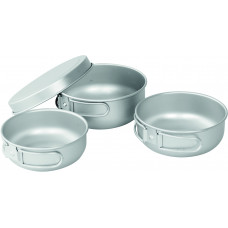 Набір туристичного посуду Easy Camp Adventure Ultra Light Cook Set Silver (680196)