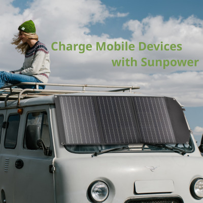 Сонячна панель Bresser Mobile Solar Charger 90 Watt USB DC (3810060)