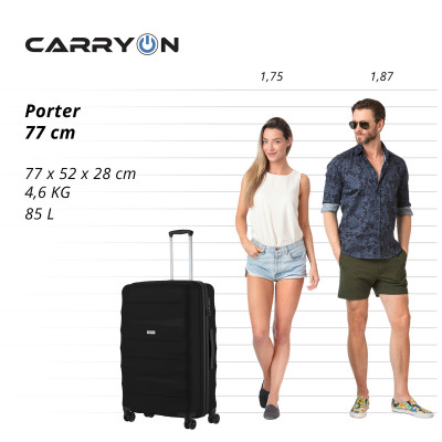 Валіза CarryOn Porter (L) Black (502445)