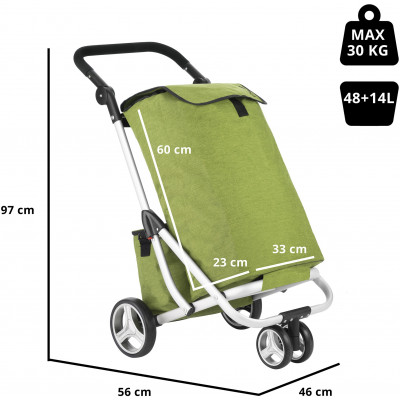 Сумка-візок ShoppingCruiser 3 Wheels Green (650071)