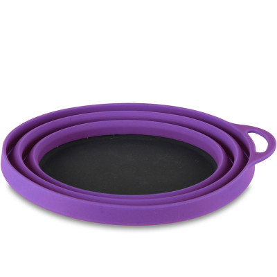 Lifeventure тарілка Silicone Ellipse Bowl purple