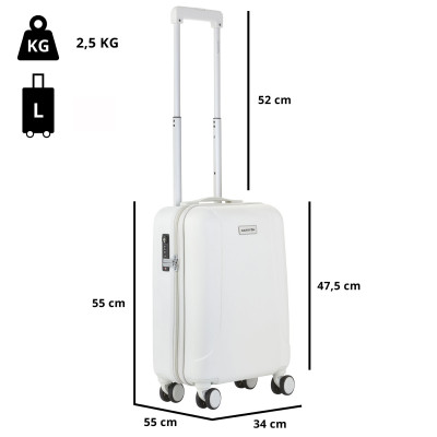 Валіза CarryOn Skyhopper (S) White (502422)