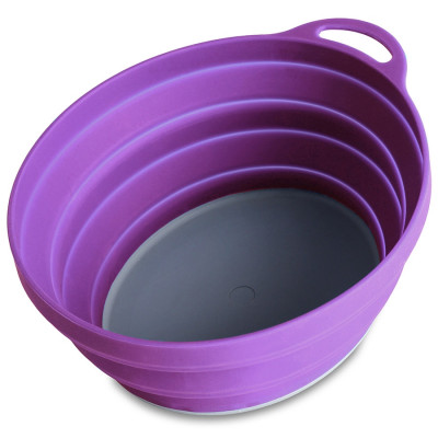 Lifeventure тарілка Silicone Ellipse Bowl purple