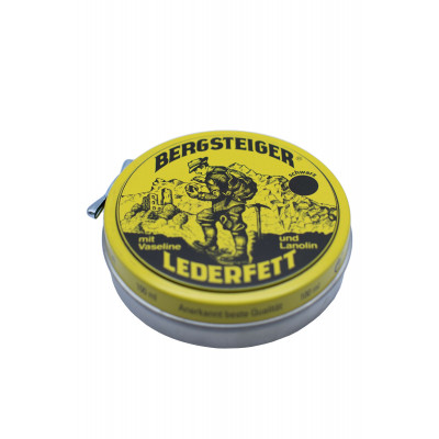 Водовідштовхуюче просочення для взуття HeySport Bergsteiger-Leather-Grease black 100 ml