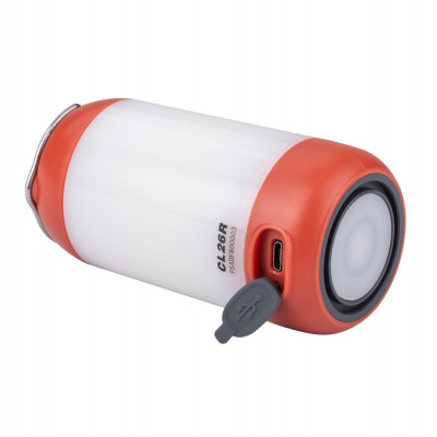 Ліхтар кемпінговий Fenix ​​CL26R (White + Red Led, 400 люмен, 8 режимів, 1х18650, USB), червоний