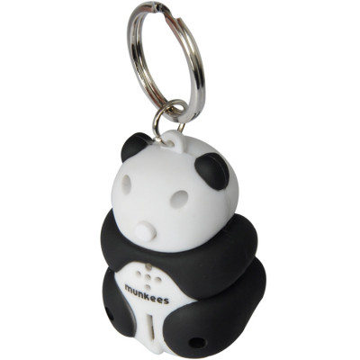 Munkees 1103 брелок ліхтарик Panda LED black-white