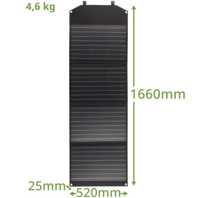 Портативний зарядний пристрій сонячна панель Bresser Mobile Solar Charger 120 Watt USB DC (3810070)