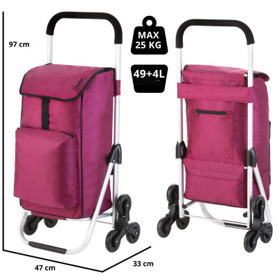 Сумка-візок ShoppingCruiser Stairs Climber 53 Fuchsia (604353)