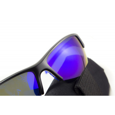 Окуляри поляризаційні BluWater Samson-3 Polarized (gray), сині дзеркальні