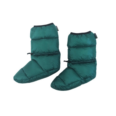 Пухові шкарпетки-чуні ROCK FRONT Hot Feet Ultralight - М - смарагдовий