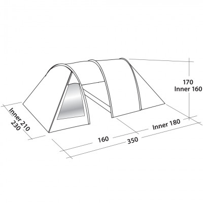 Намет тримісний Easy Camp Galaxy 300 Rustic Green (120390)