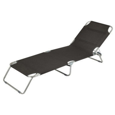 Ліжко розкладне Bo-Camp Sun Lounger 3 Positions Anthracite (1304480)