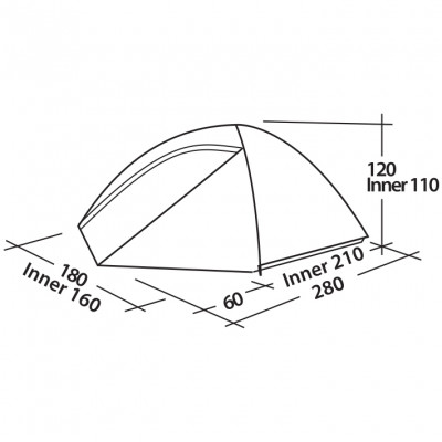 Намет тримісний Easy Camp Meteor 300 Rustic Green (120393)