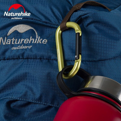 Карабін Naturehike D-type 80 мм NH15A001-H blue