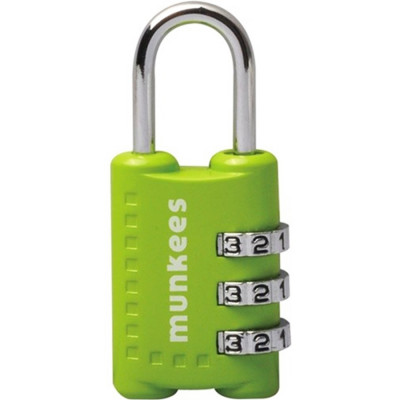 Munkees 3604 брелок-замок Combi Lock 1 lime