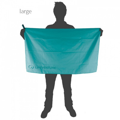 Lifeventure рушник Recycled Soft Fibre Trek teal XL