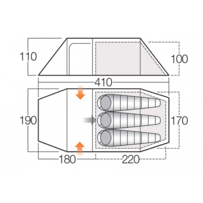 Намет Vango Scafell 300+ Pamir Green (TENSCAFELP32210)