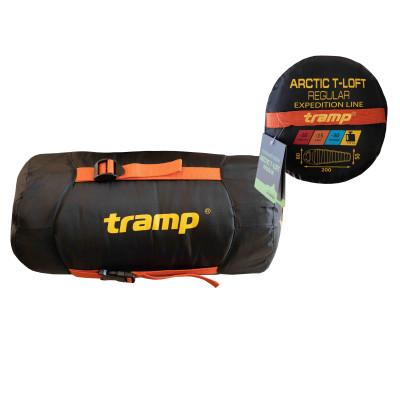 Спальний мішок Tramp Arctic Regular кокон правий orange/grey 200/80-50 UTRS-048R