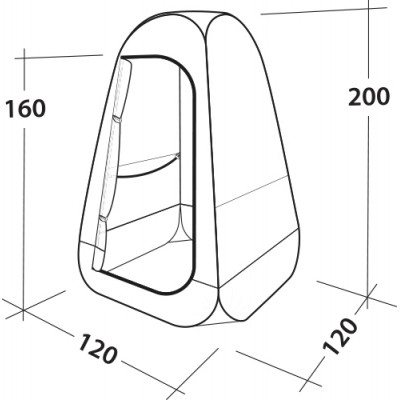 Намет технічний Easy Camp Little Loo Granite Grey (120427)