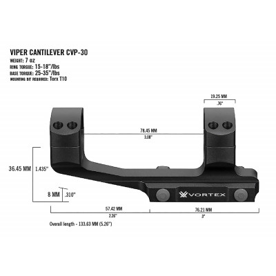 Кріплення Vortex Pro 30mm Cantilever mount (CVP-30)