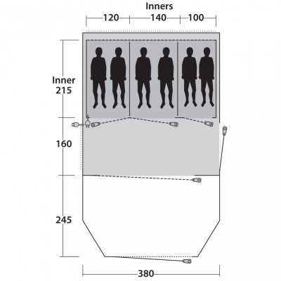 Намет Outwell Tent Collingwood 6 (111065)