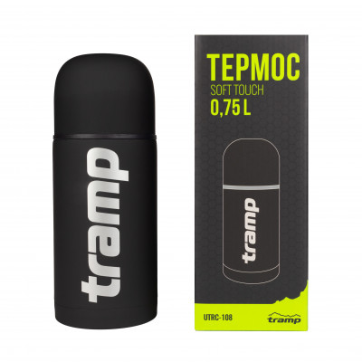 Термос TRAMP Soft Touch 0,75 л UTRC-108 black