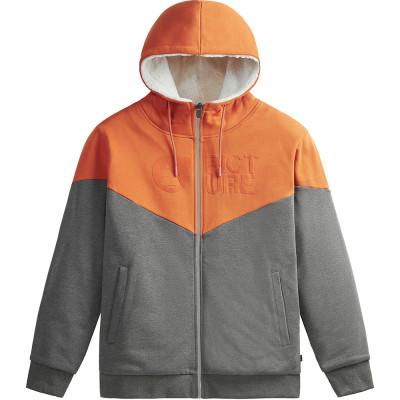 Picture Organic толстовка Basement Plush Hoody red clay-dark grey L