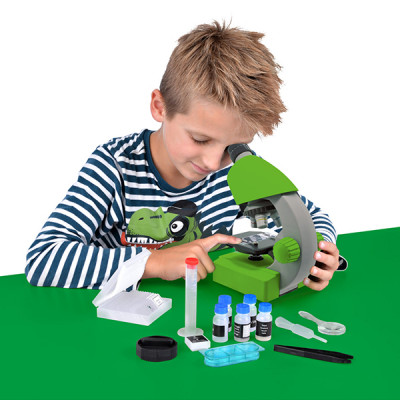 Мікроскоп Bresser Junior 40x-640x Green з набором для дослідів і адаптером для смартфона (8851300B4K000)