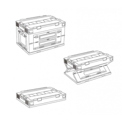 Складний контейнер Naturehike PP box NH20SJ036 50 л, сірий