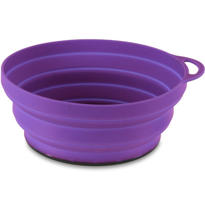 Lifeventure тарілка Silicone Ellipse Bowl purple