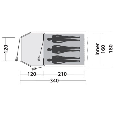 Намет Easy Camp Blazar 300 Rustic Green (120384)