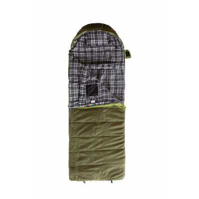 Спальний мішок Tramp Kingwood Regular ковдра лівий dark-olive/grey 220/80 UTRS-053R