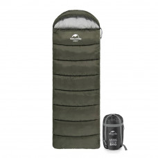 Спальник з капюшоном Naturehike U150 NH20MSD07, (11°C), лівий, зелений