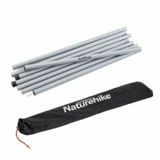 Стійки для тенту сталеві оцинковані Naturehike Steel poles Updated NH20PJ041, 16мм*2.0м, сірі (2 шт)