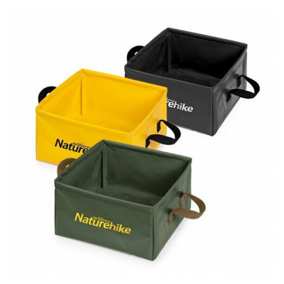 Контейнер для води складний  Naturehike Square bucket 13л army green NH19SJ007