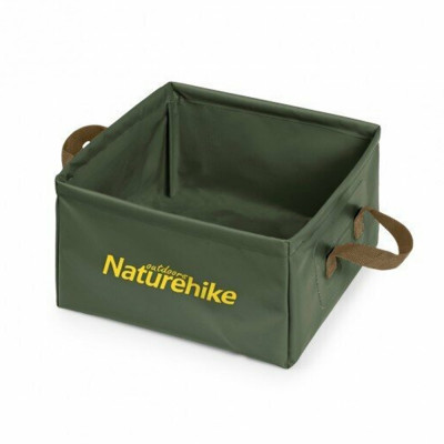 Контейнер для води складний  Naturehike Square bucket 13л army green NH19SJ007