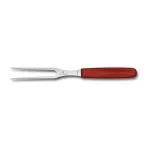Набір кухонний Victorinox SwissClassic Carving Set ніж+виделка з черв. ручкою у подар.упак.